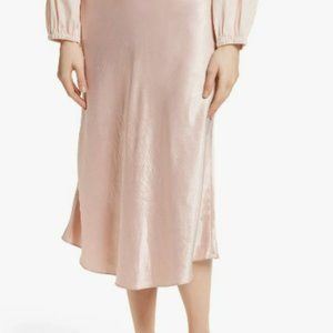 Vince Satin Slip Skirt - Tulip